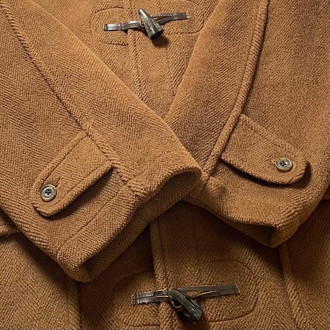 希少 黒タグ グレンフェル ダッフルコート ヴィンテージ ヘリンボーン