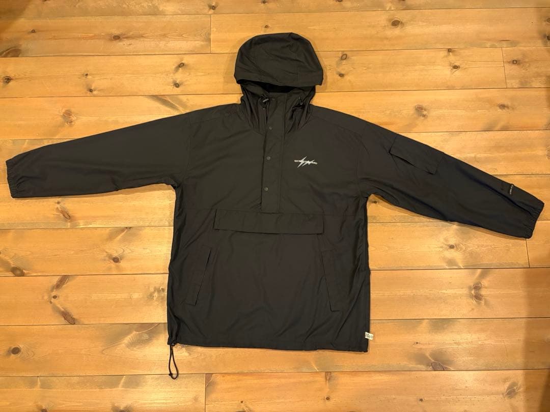 エレクトリックコテージ×モアアバウトレス×ナイキ　アノラックジャケット ブラック ナイキ（NIKE）（メンズ）ゴルフウェア アウター 撥水 アンスクリプ