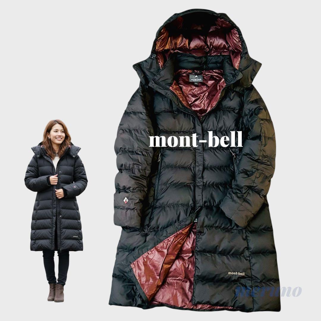 モンベル✴︎＊トラベルダウンコート 黒 L 軽量の通販｜market