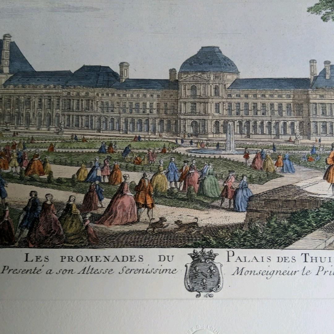 ルーブル美術館で購入 真正リトグラフ（版画）パリ市庁舎