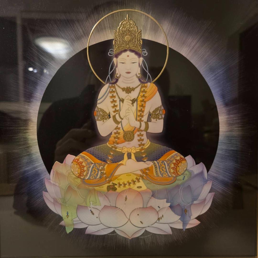 草場一壽 大日如来 エンボスリトグラフ 仏画 直筆サイン 仏教美術 現代