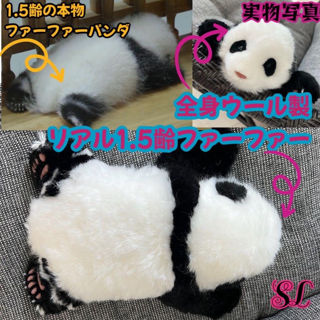 パンダ リアルぬいぐるみ 3ヶ月パンダ 高級ぬいぐるみ ファファ - メルカリ