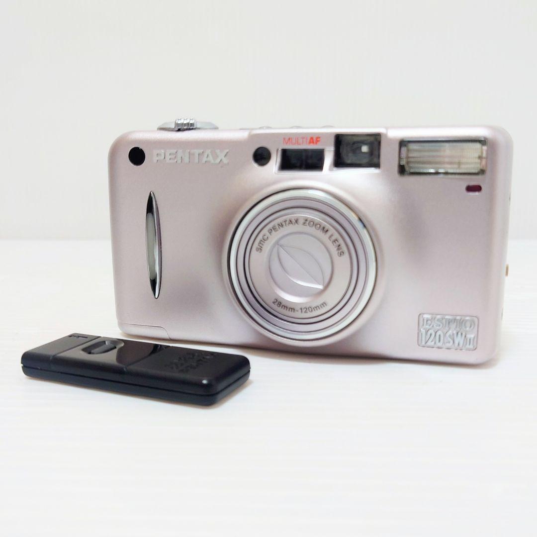 【ジャンク】PENTAX ESPIO 120SWII フィルムカメラ 動作確認済 PENTAX ESPIO 120SW コンパクトフィルムカメラ シルバー