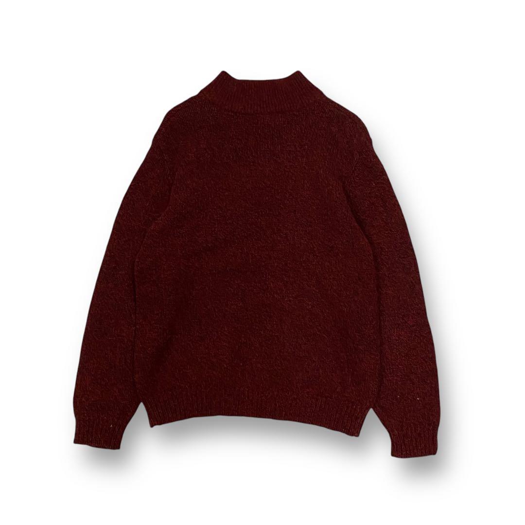 00s L.L.BEAN エルエルビーン　ウールヘンリーネックニットセーター