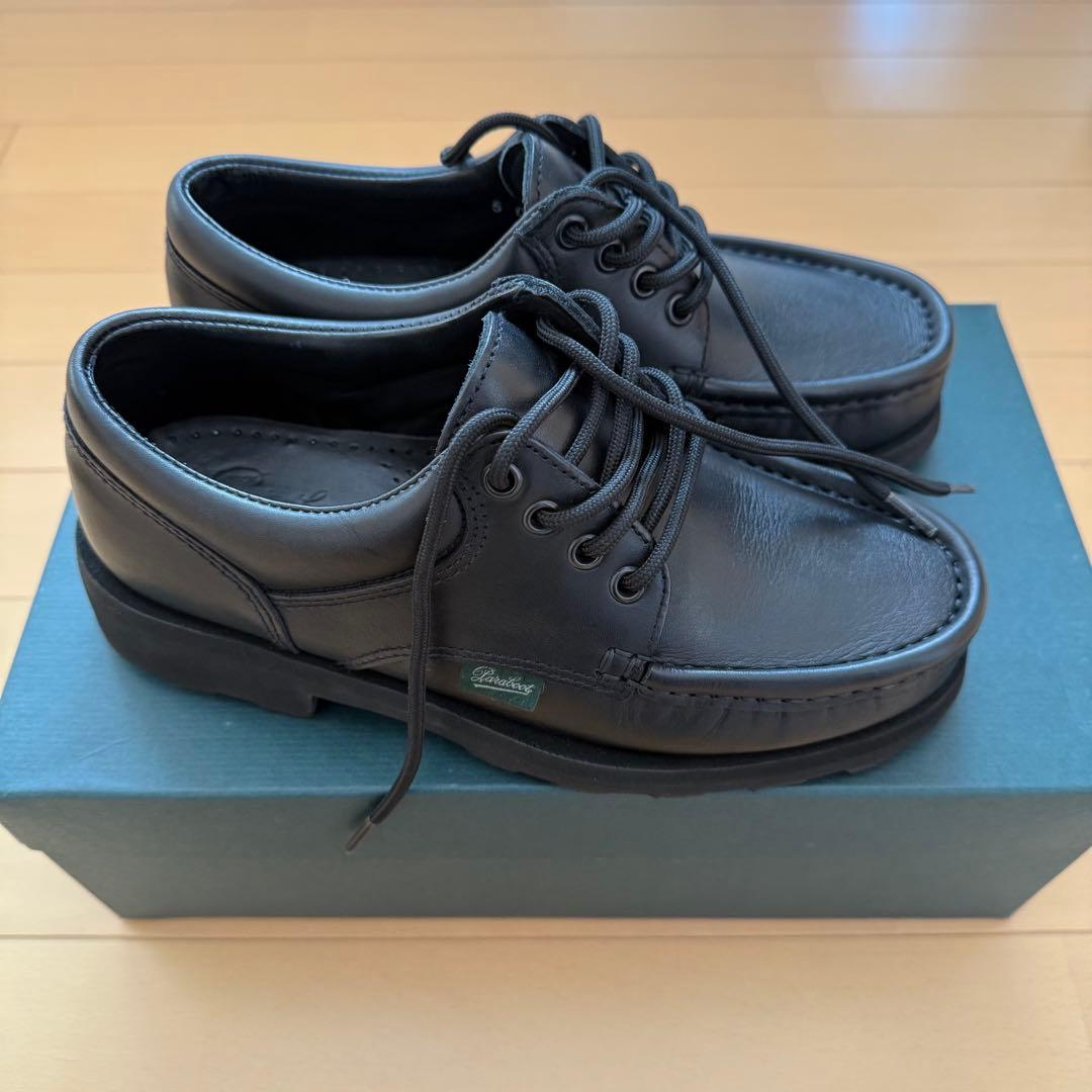 極美品 パラブーツ Paraboot モカシン ティエール ブラック UK5 - メルカリ