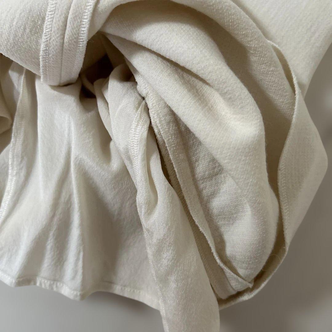 エミリオプッチ フリルノースリーブひざ丈ワンピース オフホワイト34