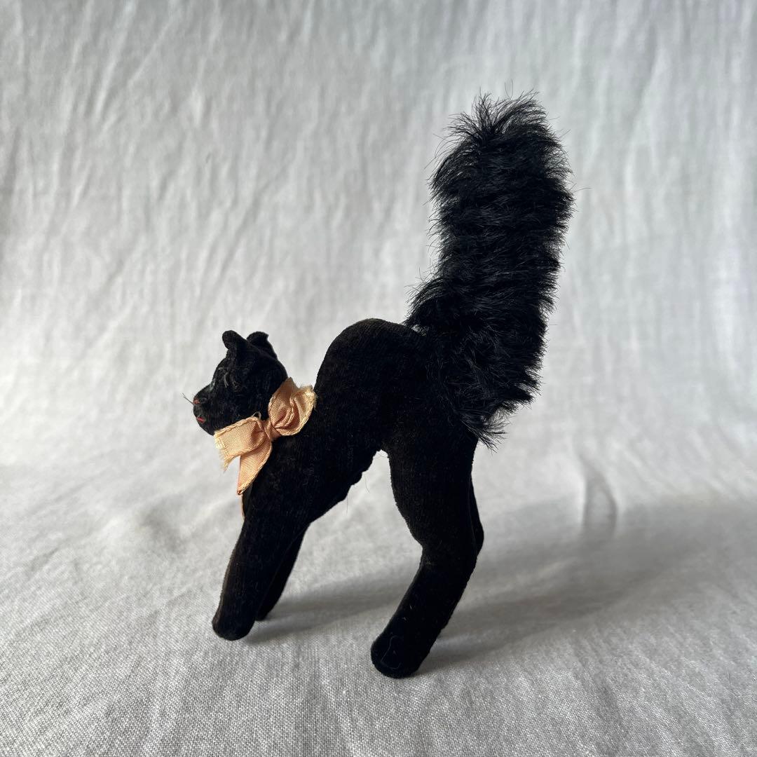 最小】アンティーク シュタイフ トムキャット tom cat 黒ねこ - メルカリ