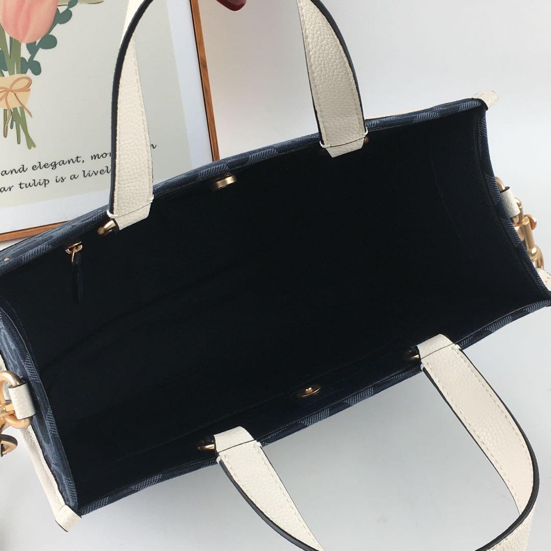 新品 COACH コーチ デンプシー22 トート ショルダーバッグ デニム