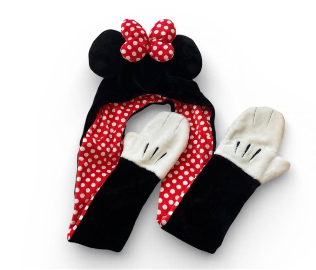 ミニー　マフラーキャップ　ディズニー ディズニー マフラーキャップ ミニー - メルカリ