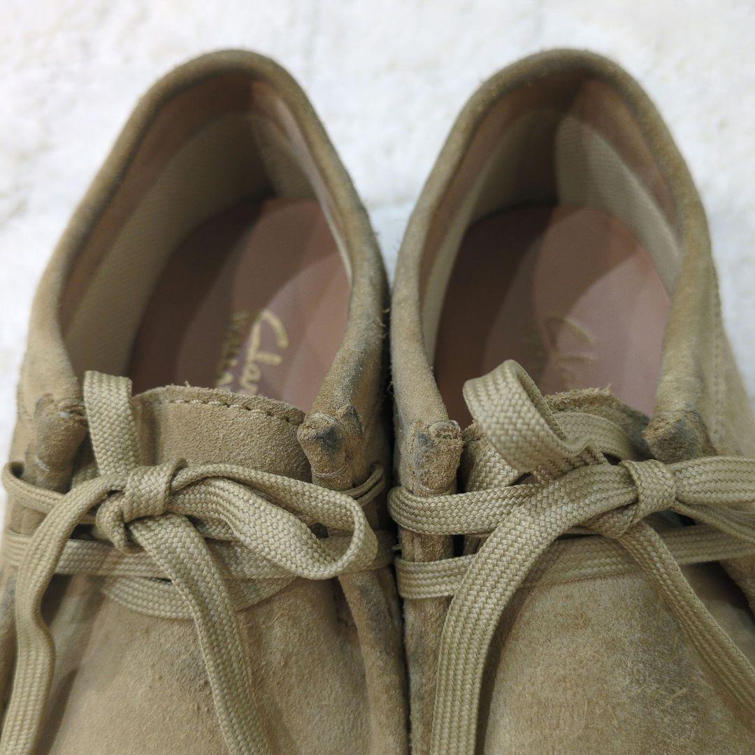Clarks！ワラビー　25.5cm　EU40　クラークス　ベージュ　スエード