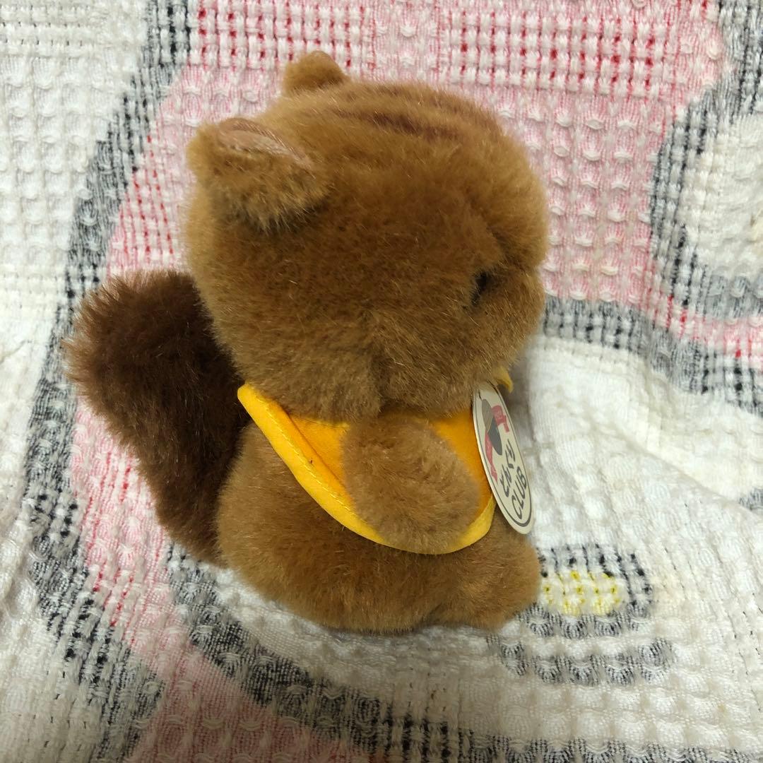 昭和レトロ ヴィンテージ ファースト社 どんぐりCLUB リス ぬいぐるみ