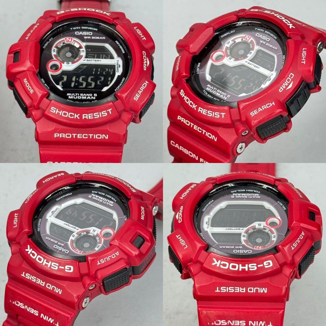 美品 G-SHOCK GW-9300RD マッドマン 限定 電波ソーラー レッド - メルカリ