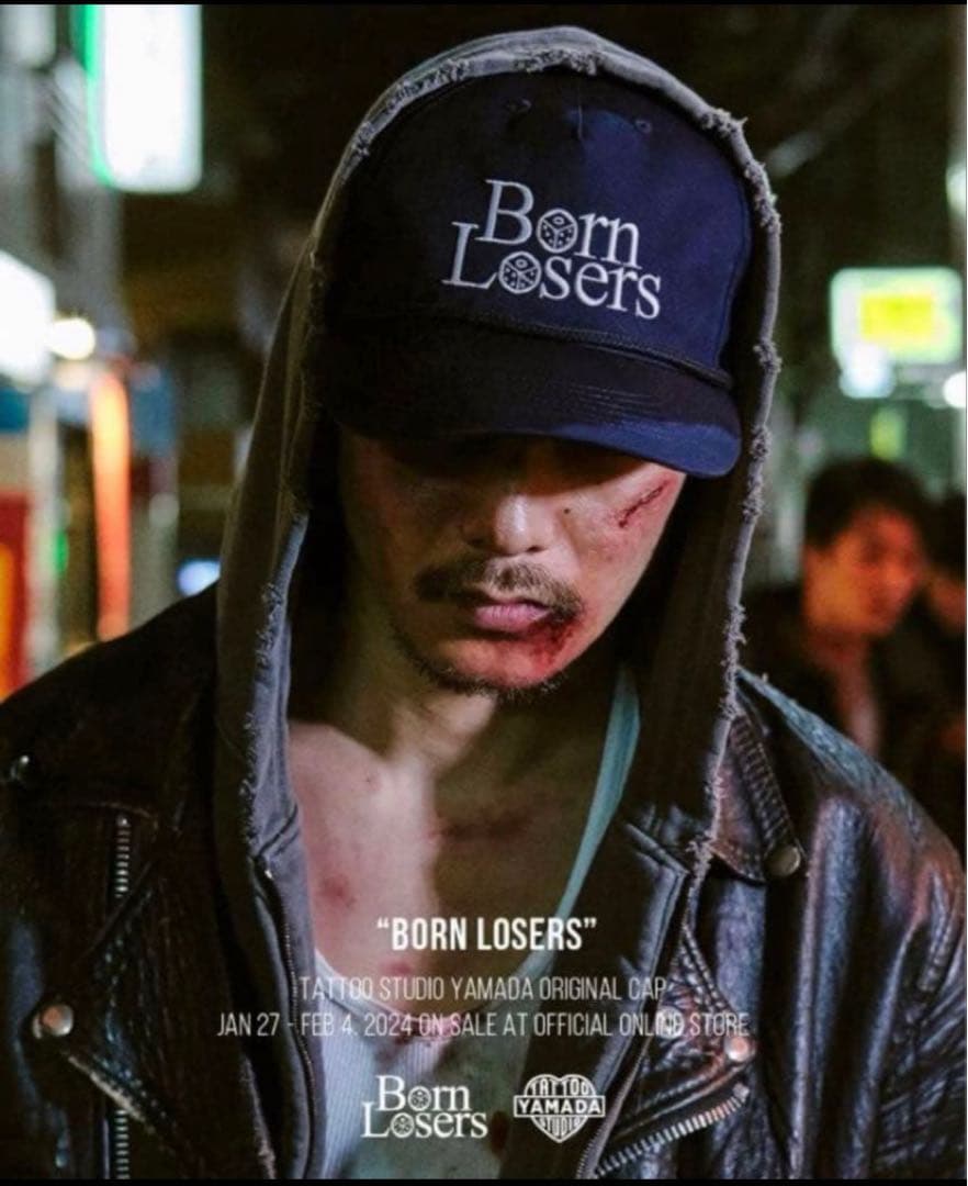 山田蓮TATTOO STUDIO YAMADA Born Losers キャップ - メルカリ