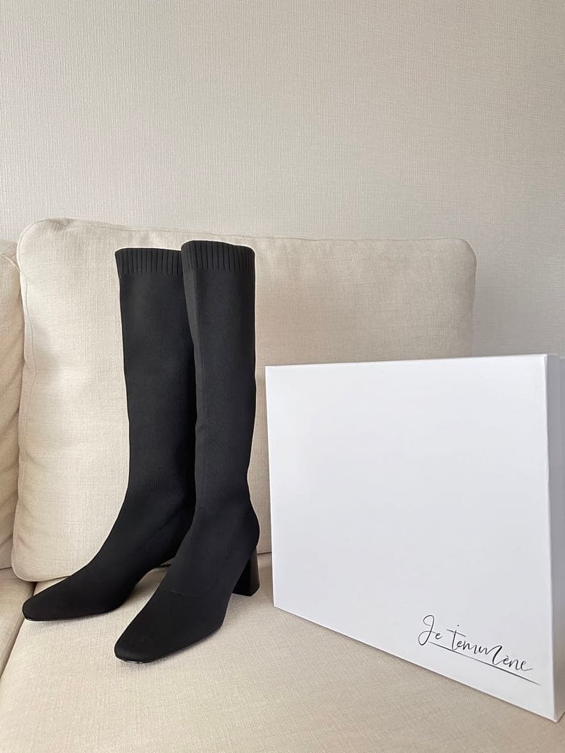 鈴木亜美さんニットブーツ Mサイズ ロングブーツ Suzuki Ami - メルカリ