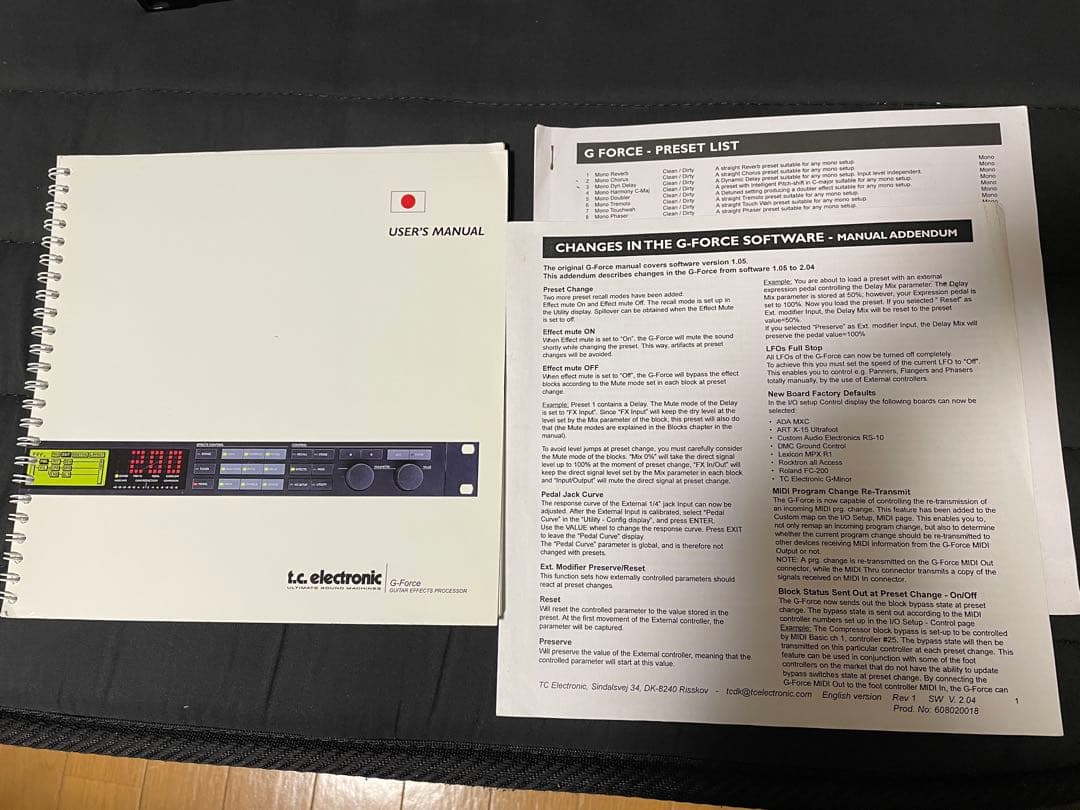 G-FORCE t.c.electronic エフェクター
