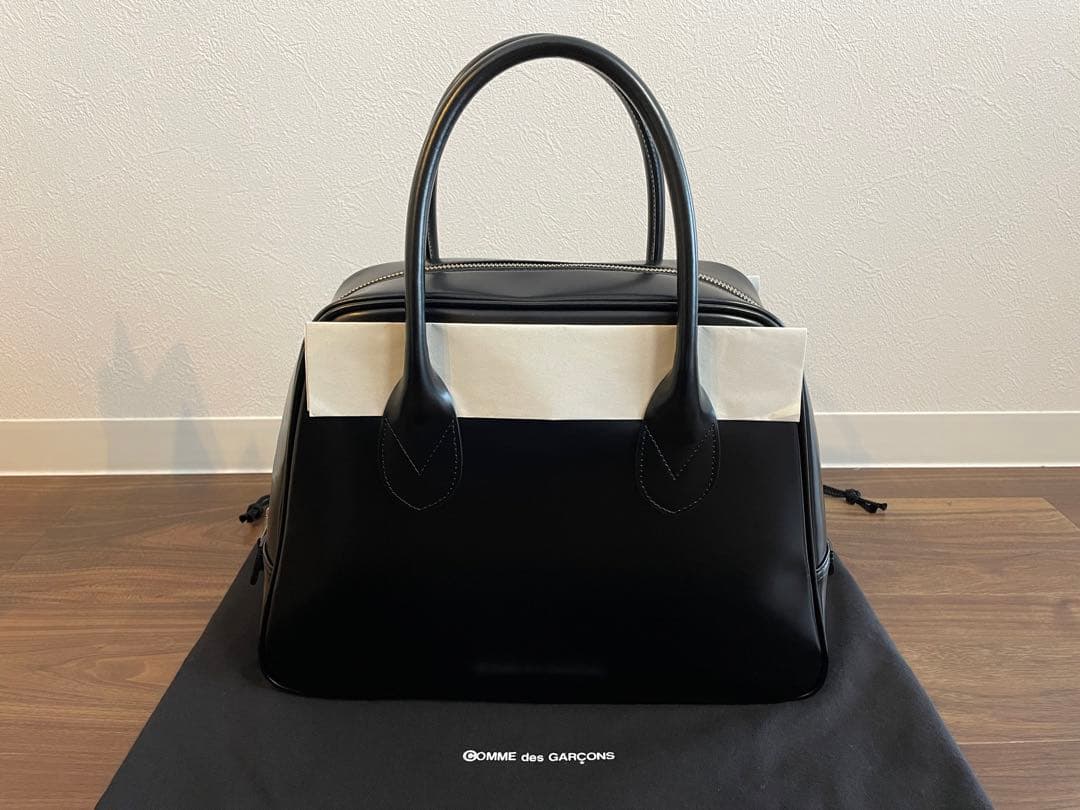 新品未使用 青山バッグ コムデギャルソン 台形ステアバッグ 黒 サイズ