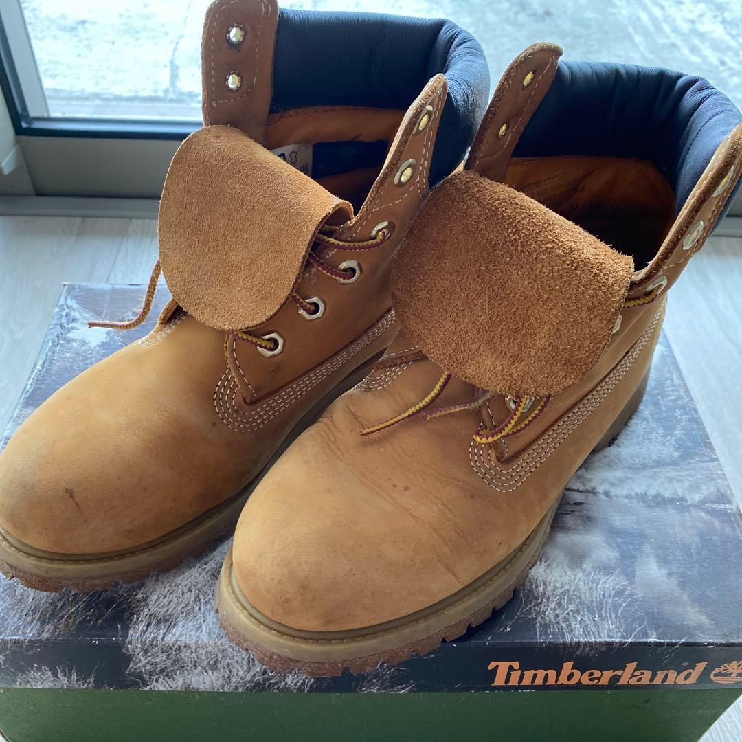 Timberland ベージュ スエード ワークブーツ