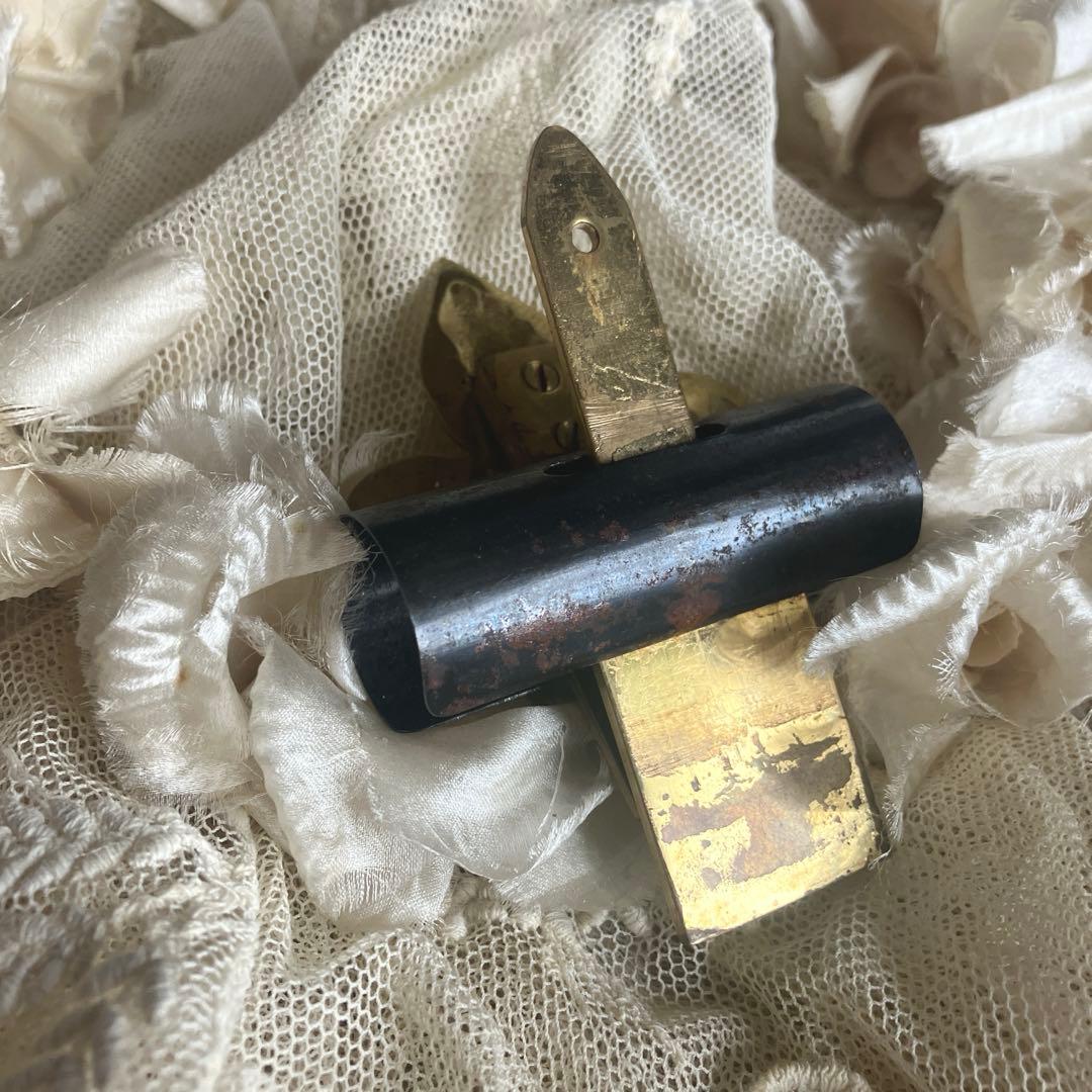 フランスアンティークペーパークリップ 百合の紋章 百合の花 希少