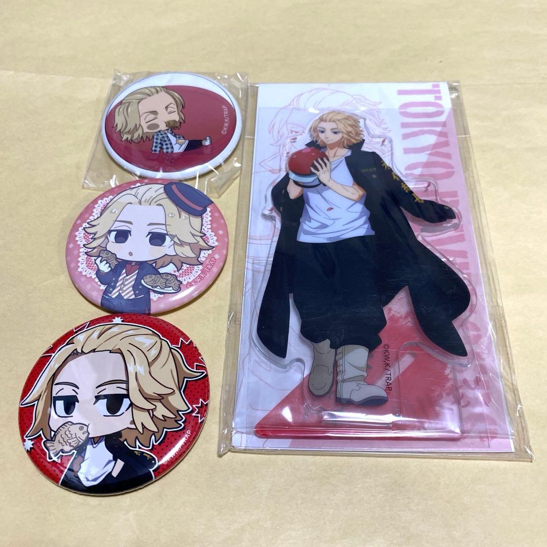 東京リベンジャーズ アクリルスタンド & 缶バッジ（3種）佐野万次郎