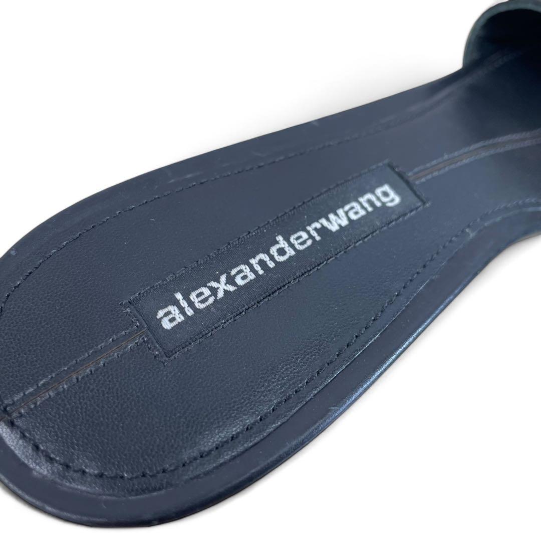 アレキサンダーワン 変形ミュール ラインストーン ヒール 37 24cm相当