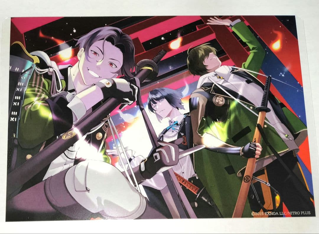 刀剣乱舞 とうらぶ 豊前江 松井江 桑名江 クリアポストカード 六周年祝