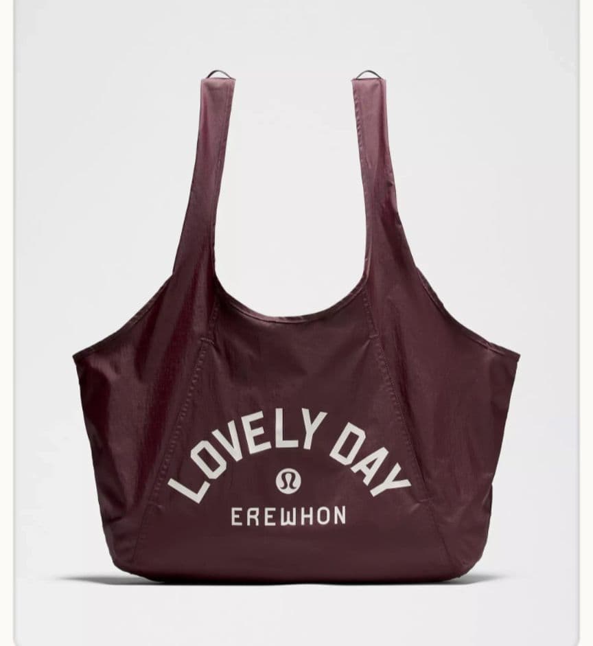 【完売品】 erewhon✖️lululemon エコバッグ 全2色☆セレブ御用達Lululemon x EREWHON限定コラボ エコバッグ