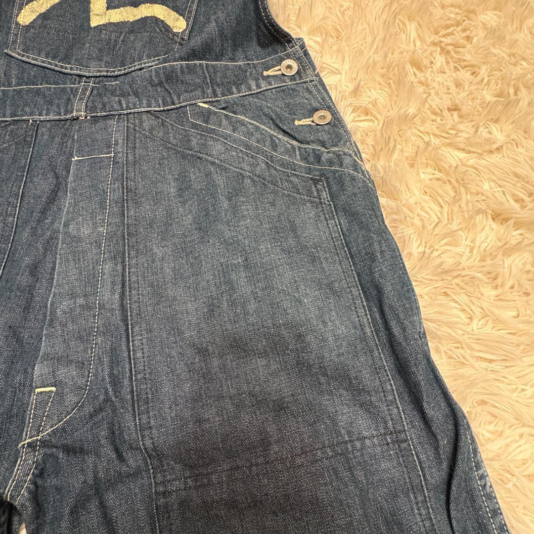 1点もの 希少 EVISE 完売品 オーバーオール W32 濃紺 デニム - メルカリ
