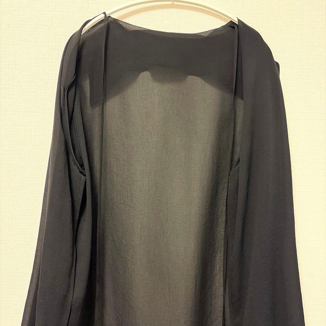 美品 muse de deuxieme classe トリアセシフォンシャツ 黒 - メルカリ