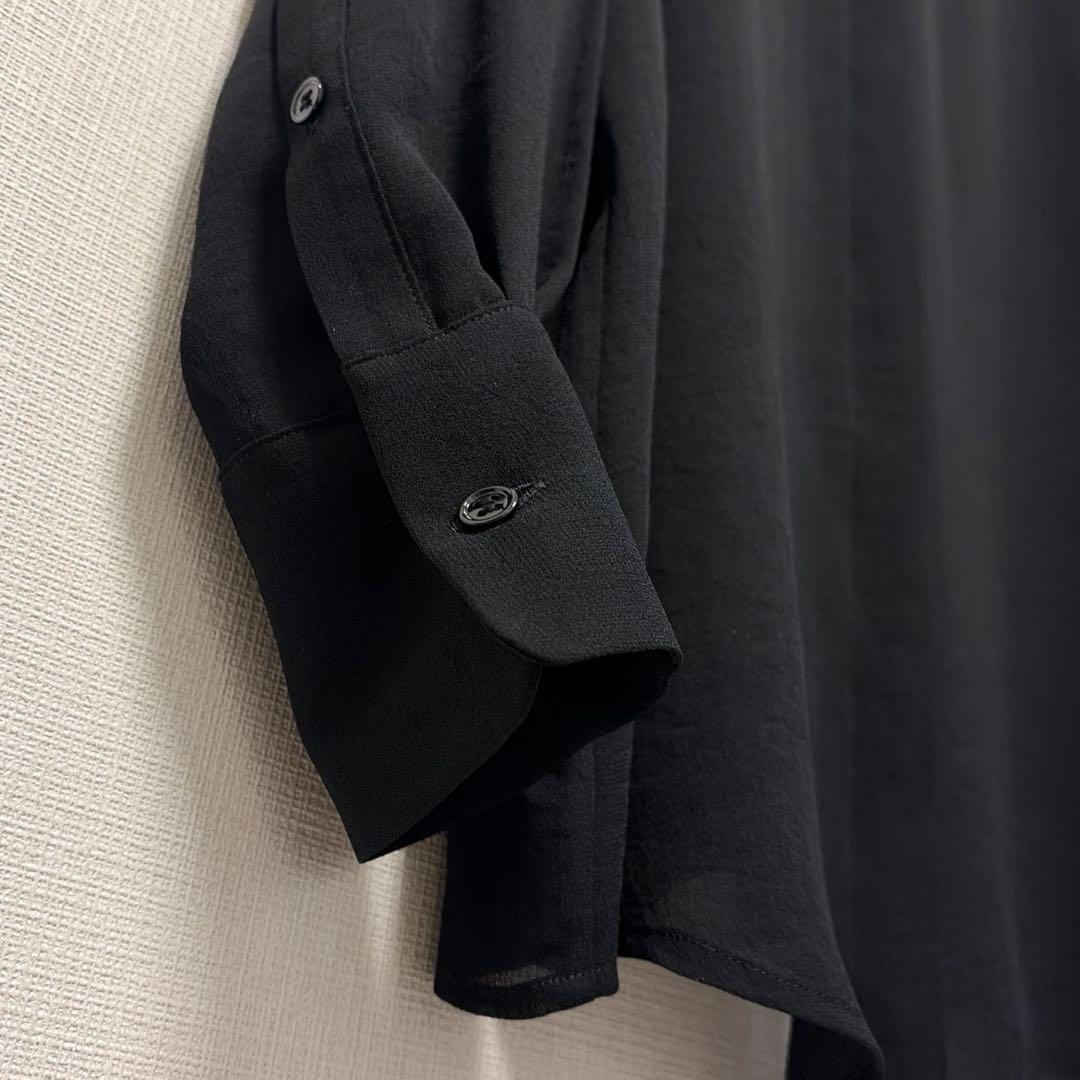 美品 muse de deuxieme classe トリアセシフォンシャツ 黒 - メルカリ