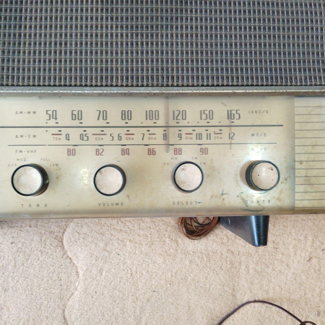 昭和レトロ】 真空管ラジオ AF-640 ナショナル 通電確認 - メルカリ