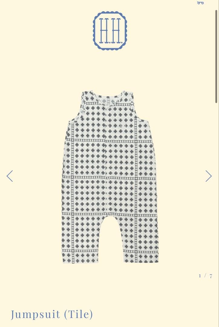 ロンパース・カバーオール house on the hill Jumpsuit(tile) house on the hill Jumpsuit 90 ロンパース・カバーオール house on