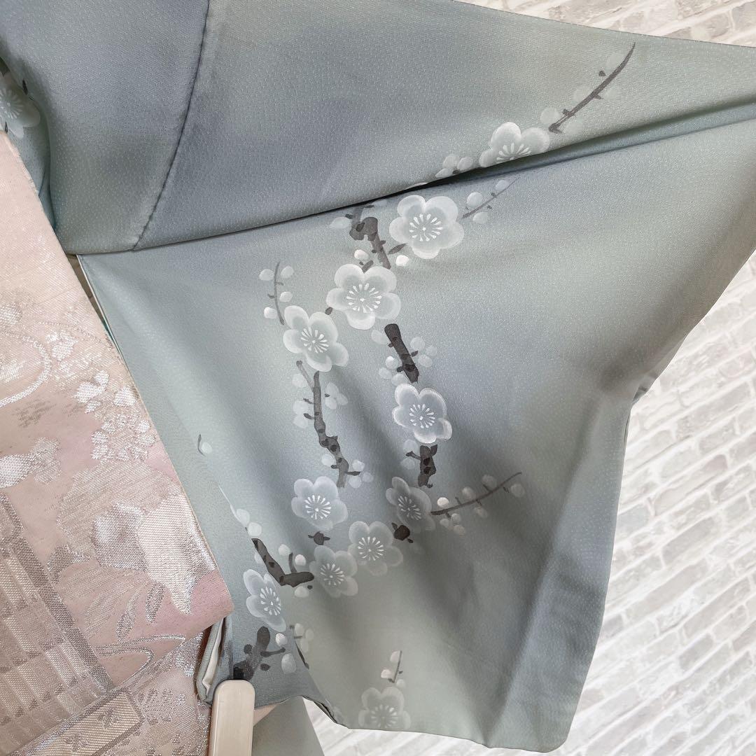 訪問着 フルセット 桜の木 手書き 手刺繍 着物 H2 - メルカリ