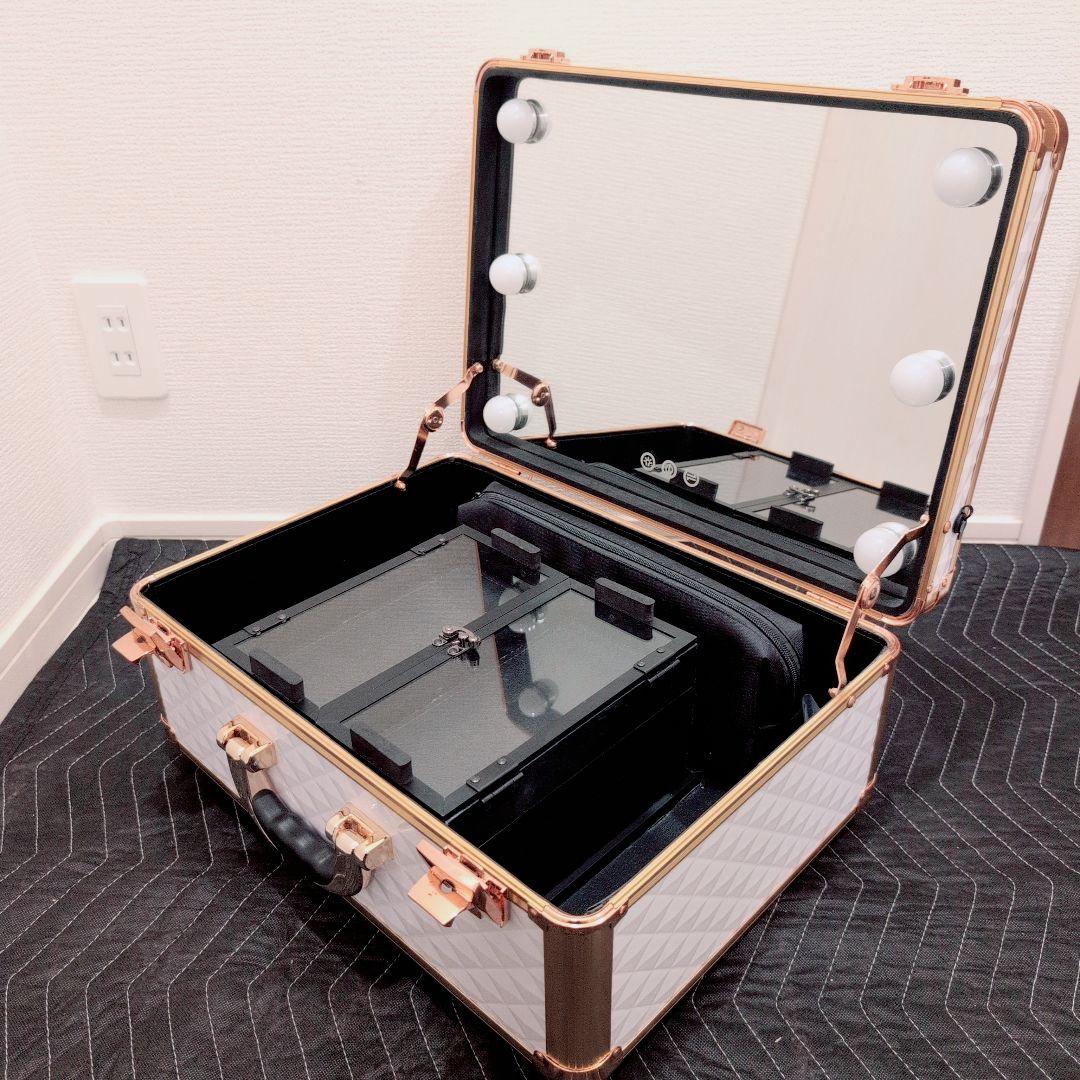 美品 Francfranc フランフラン ハリウッド メイクボックス L - メルカリ