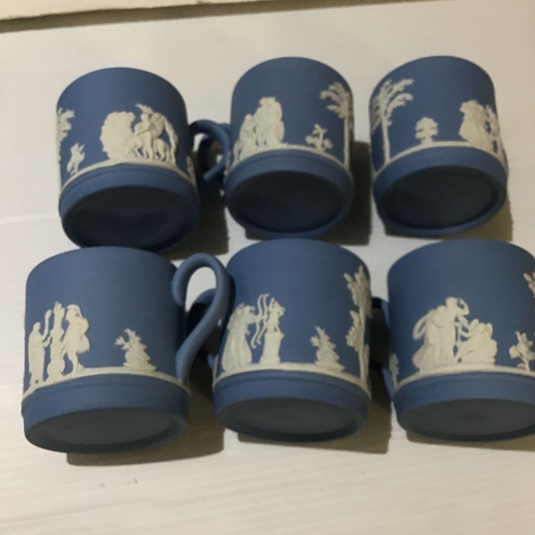新品同様ウェッジウッド ジャスパー デミタスコーヒーセット