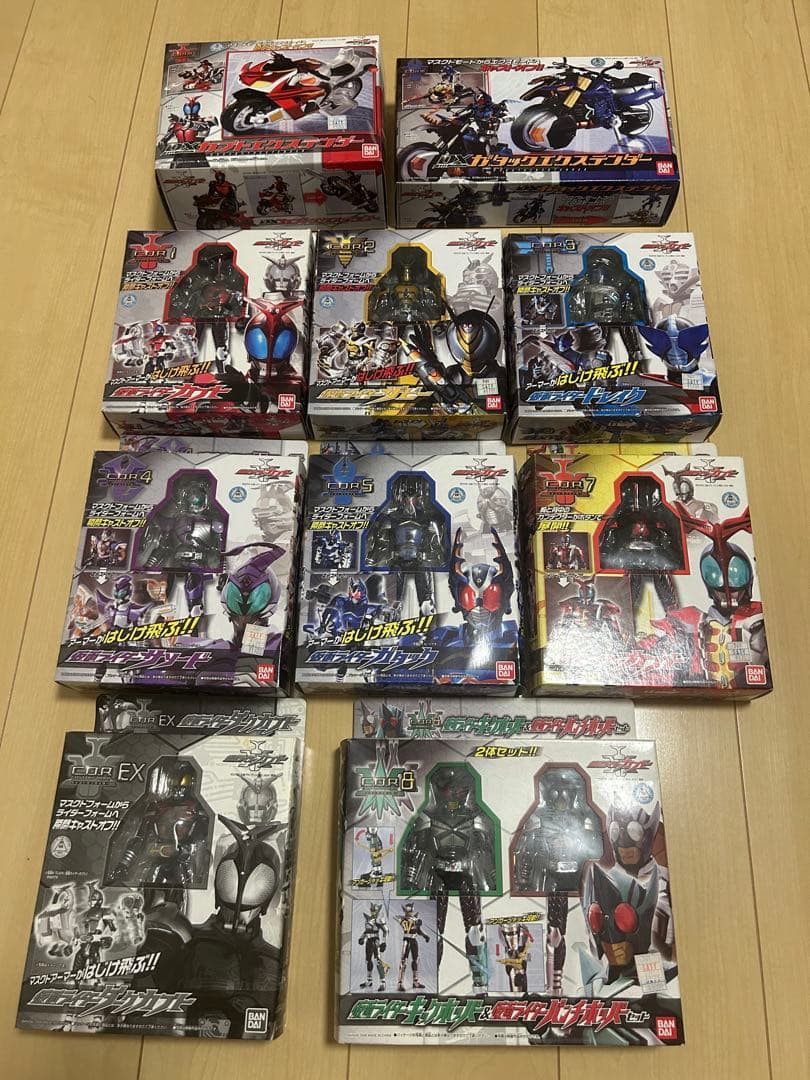 【当時品】仮面ライダーカブト　キャストオフライダーシリーズ10点セット 当時品】仮面ライダーカブト キャストオフライダーシリーズ10点セット