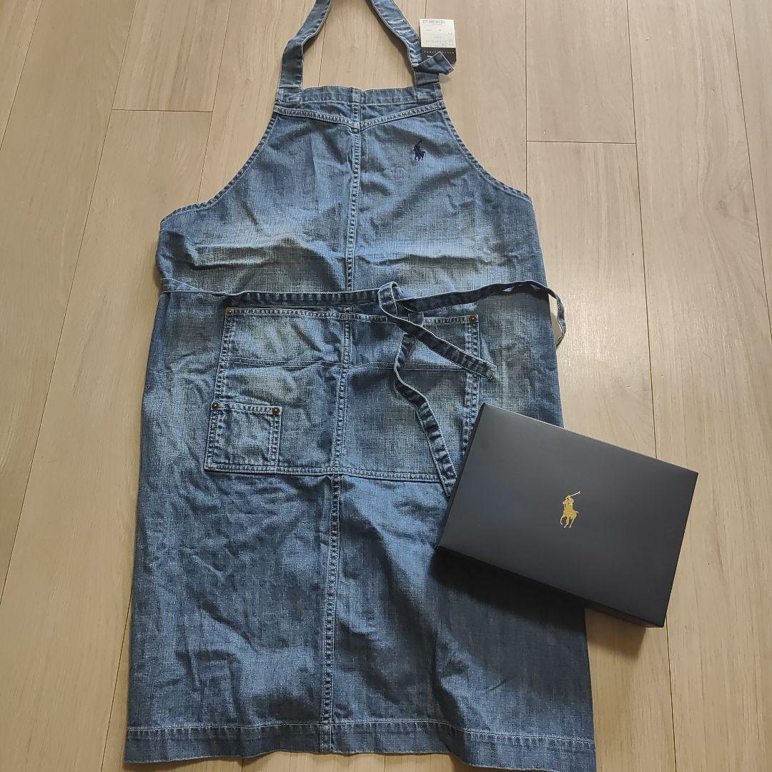 新品　ラルフローレン エプロン RALPH LAUREN HOME(ラルフ ローレン ホーム) ストライプド コットン