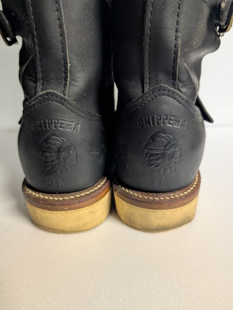 USA製】チペワ 7インチ モックエンジニアブーツ 97879 黒 8E - メルカリ