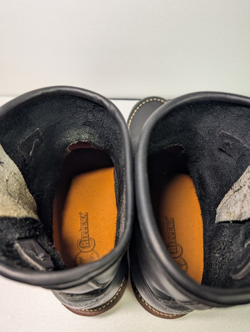 USA製】チペワ 7インチ モックエンジニアブーツ 97879 黒 8E - メルカリ