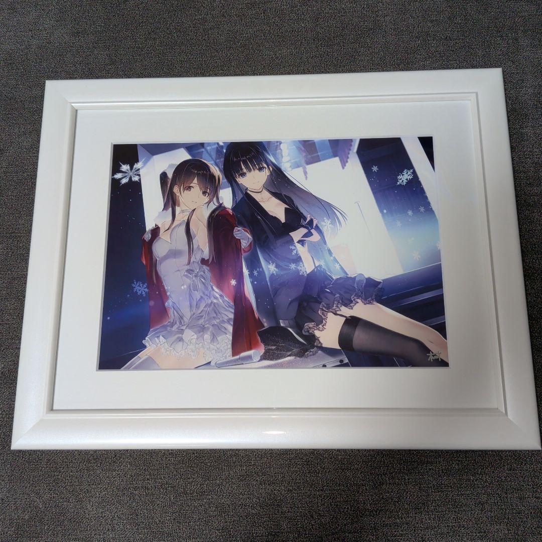 【WHITE ALBUM2】なかむらたけし箔押しサイン入り 描き下ろし複製原画 WHITE ALBUM2』なかむらたけし箔押しサイン入り描き下ろし複製原画