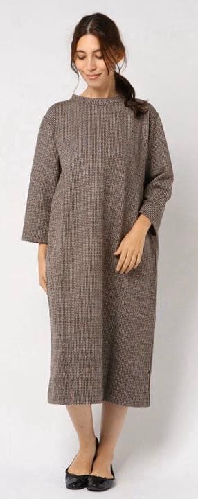 45R 2019AW ジャージフラノのワンピースドレス ガンクラブ 美品 - メルカリ