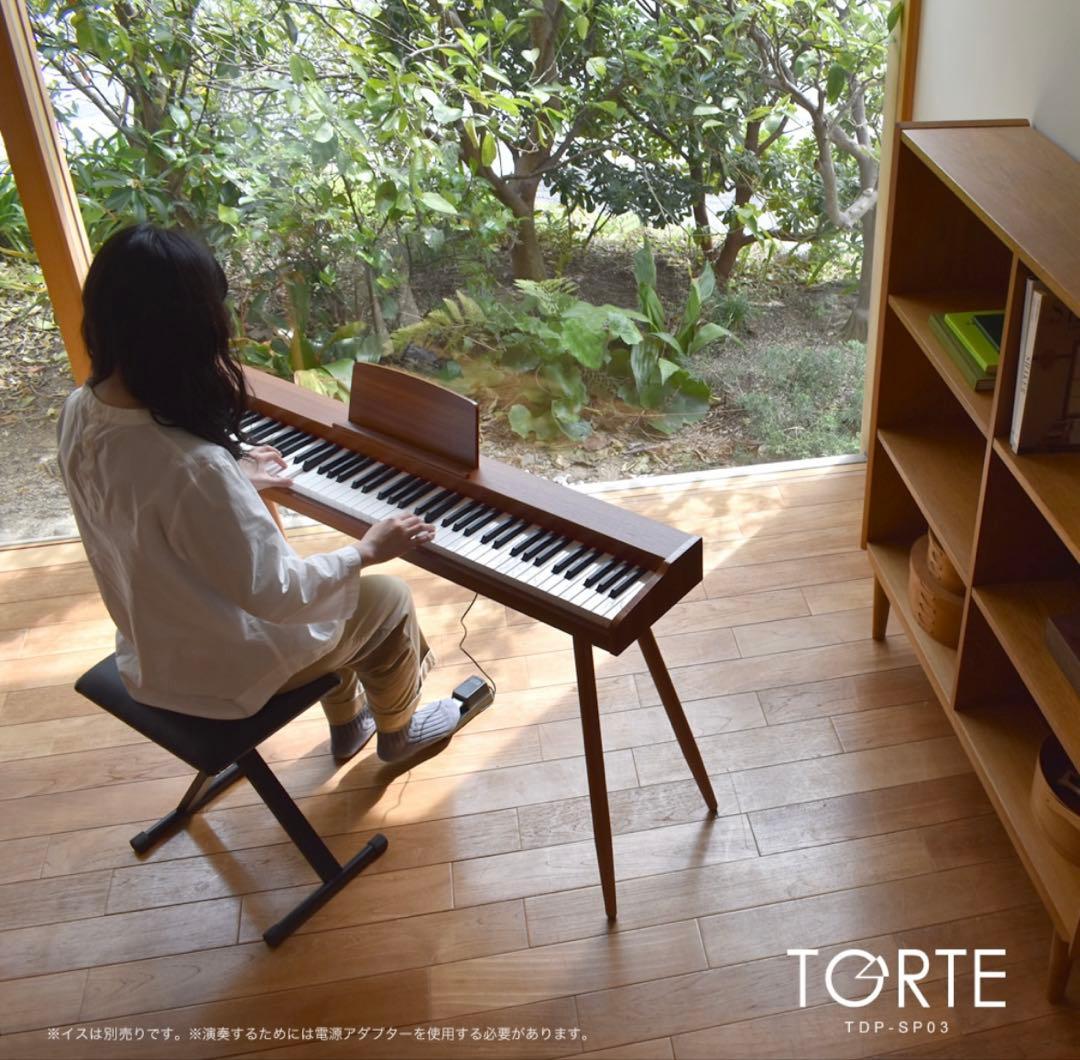 限定値引 電子ピアノ88鍵盤TORTE TDP-SP03 ブラックスタンド付 - メルカリ