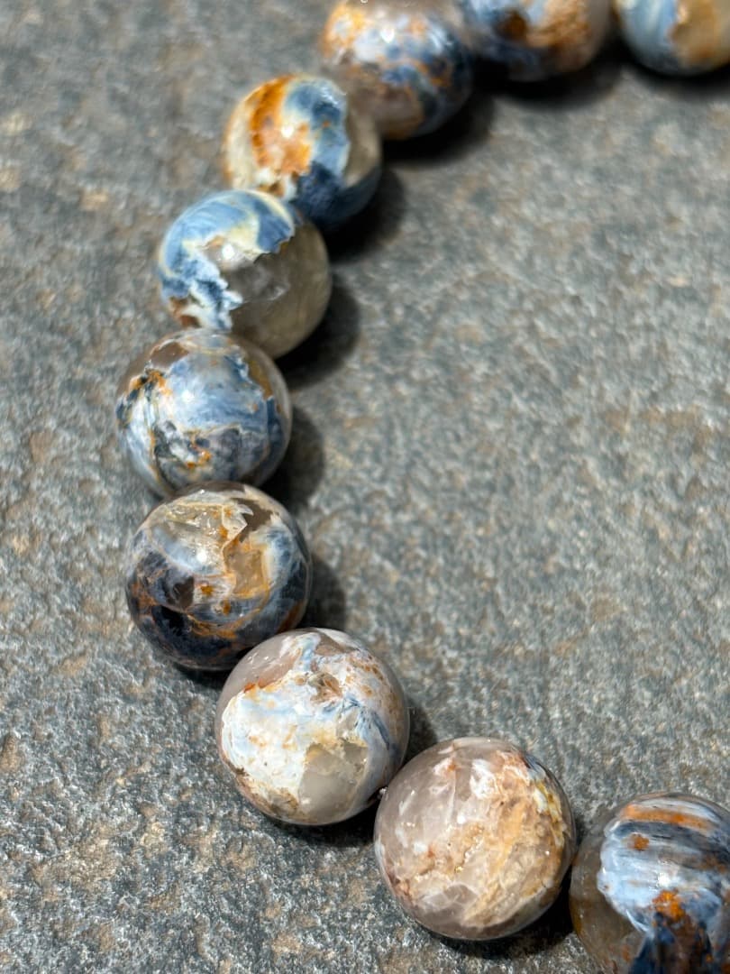 鑑定書付きピーターサイトシリカブレスレット ピーターサイトイン