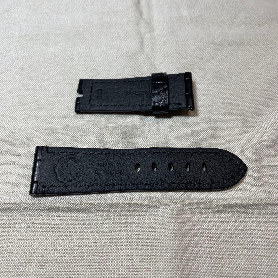 PANERAI ブラック 純正 アリゲーター ベルト パネライ XS 未使用