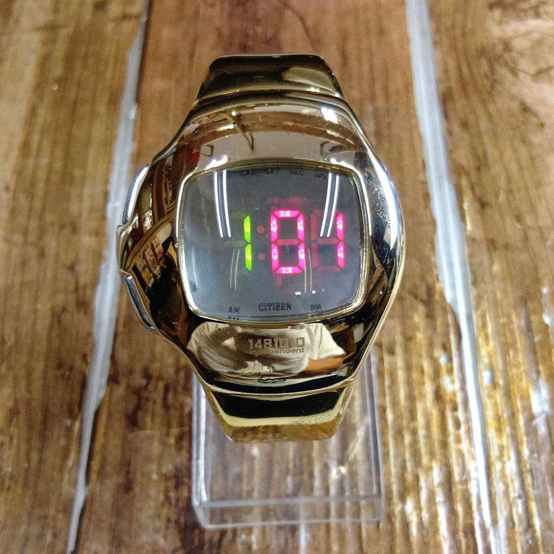 レア中古動品◇D400◇シチズン インディペンデント 1481010 三色LED