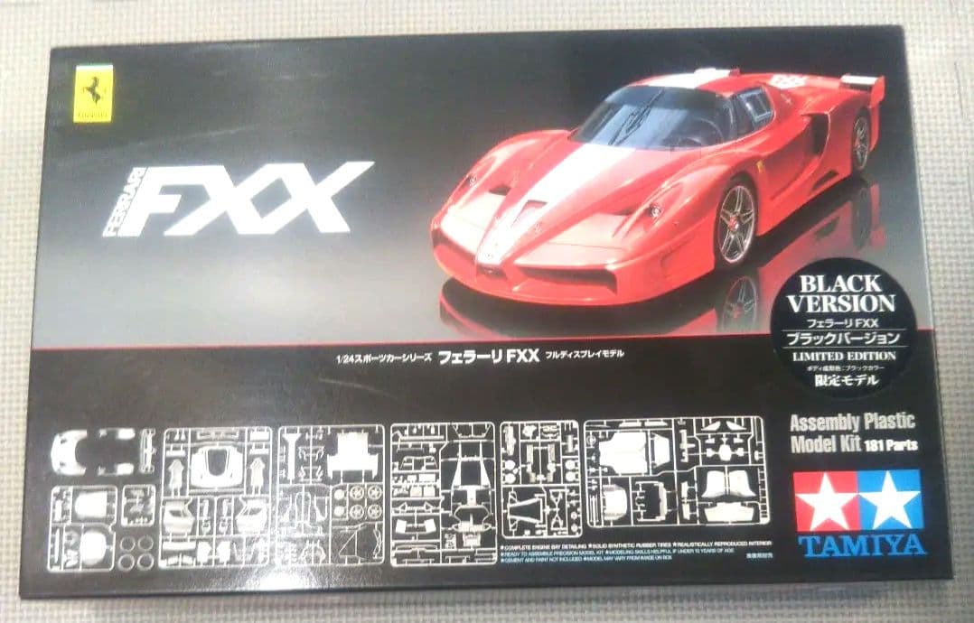 TAMIYA⬛️フェラーリ FXX ブラックバージョン 1/24 限定品 タミヤ模型 フェラーリ FXX ブラックバージョン 1/24 Ferrari