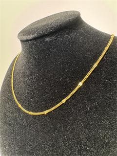 《美品/日本製18金》K18ゴールドチェーンネックレス2.2g