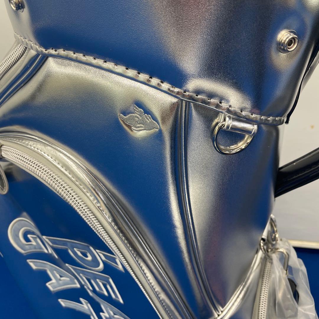 新品未使用 パーリーゲイツ 9型キャディバッグ シルバー - メルカリ