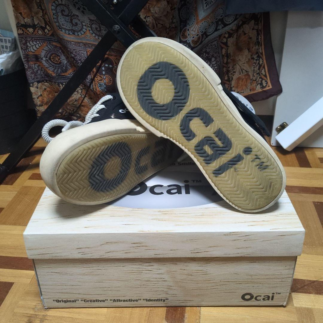 Ocai Smile Canvas 厚底 デカ靴 黒 スニーカー 箱付き - メルカリ