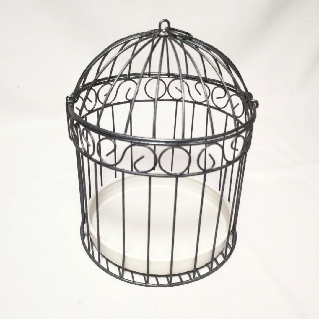 アンティーク調 鉄製 鳥かご スタンド セット