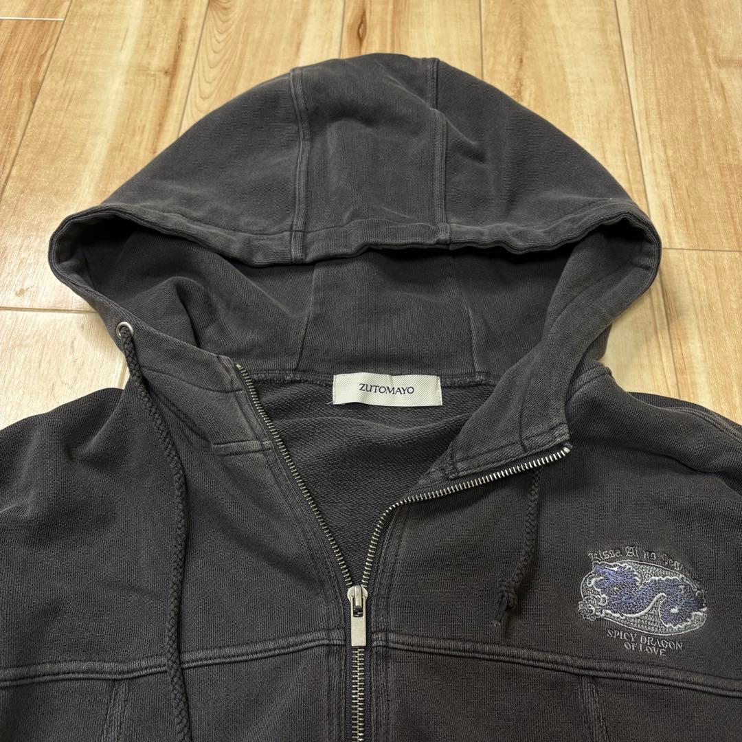 眠眠ずとまよ　ずっと真夜中でいいのに　陰陽パーカー　ダブルジップ　ジャケッ